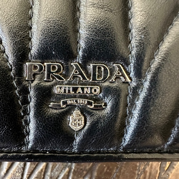 Prada Diagramma Impunture Bifold Wallet - Picture 2 of 8